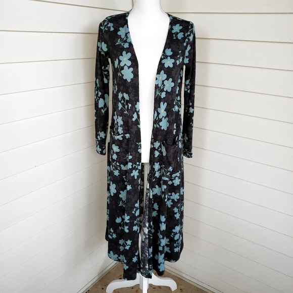 LuLaRoe Sweaters - LuLaRoe SARAH Long Floral Cardigan lightweight Sm